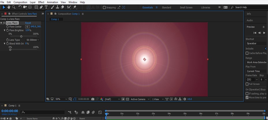 Lens Flare in After Effects - 16