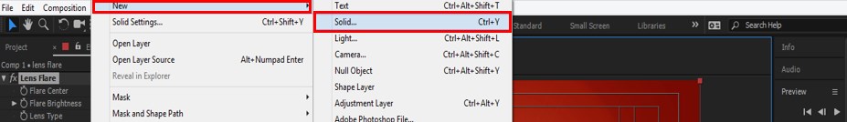 Lens Flare in After Effects - 22 Lens Flare in After Effects - 22