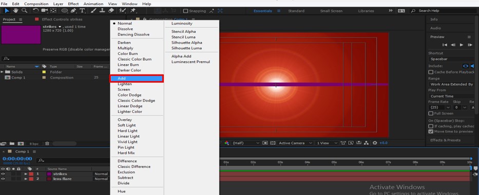 Lens Flare in After Effects - 27 Lens Flare in After Effects - 27