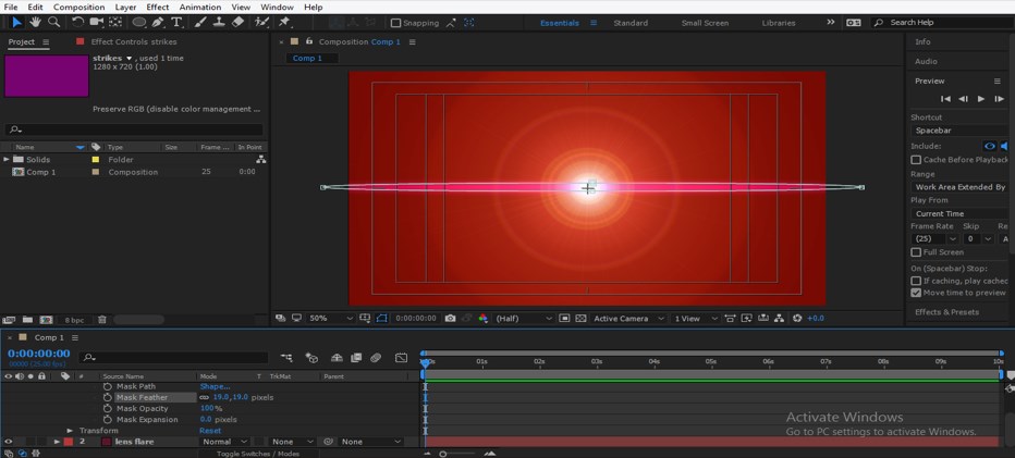 Lens Flare in After Effects - 28 Lens Flare in After Effects - 28