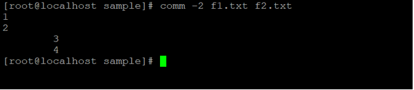 Linux comm output 5