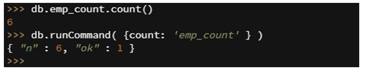 MongoDB count 2 MongoDB count 2