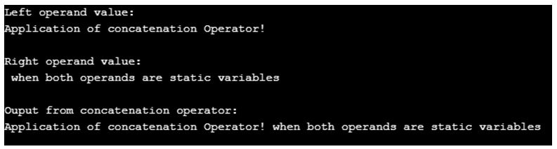 PHP String Operators 1