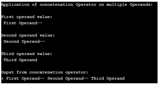 with more than two operands