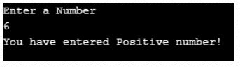 entered positive number