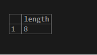 PostgreSQL LENGTH() output 1