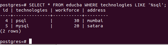 String Matching Example 10