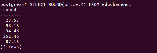 PostgreSQL round - 8