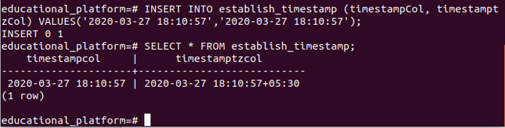 Postgresql Datetime output 5