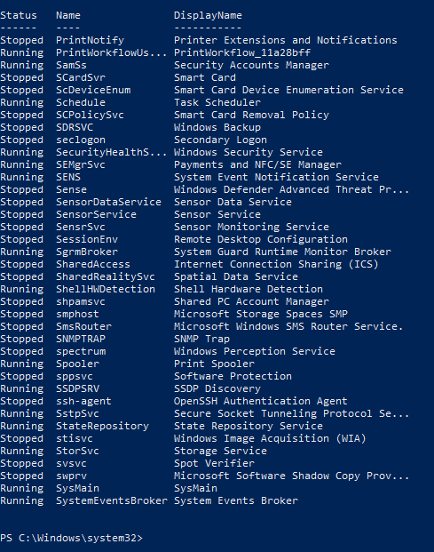 PowerShell Get-Service - 11