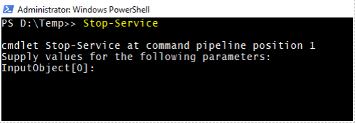 PowerShell Stop-Service output 1
