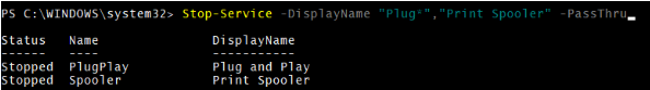 PowerShell Stop-Service output 6
