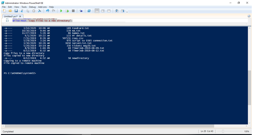 Powershell Copy File output 2