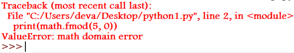 Domain Error Example 5.2