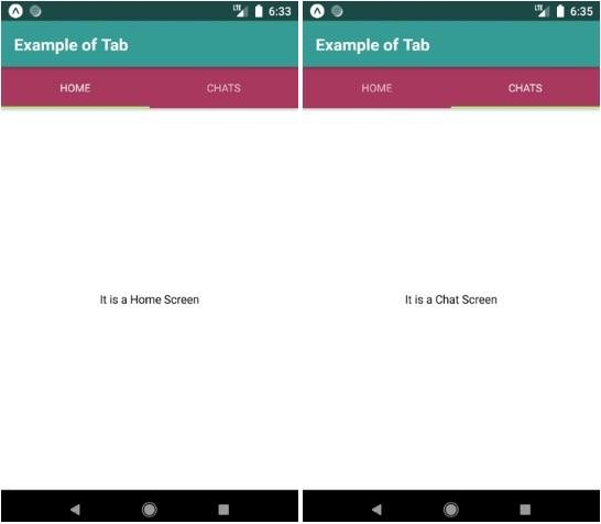React Native Tabs Example 1 React Native Tabs Example 1