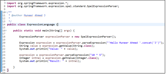 Spring Modules output 1