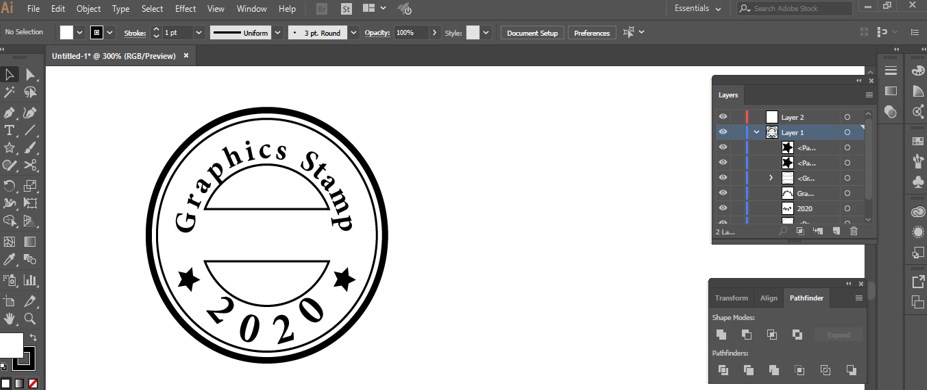 Stamp Effect in Illustrator - 30