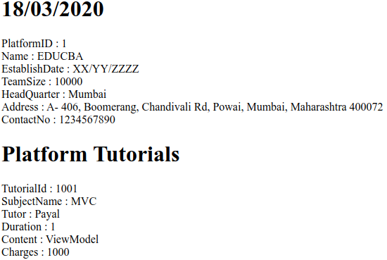 ViewModel in MVC - 2