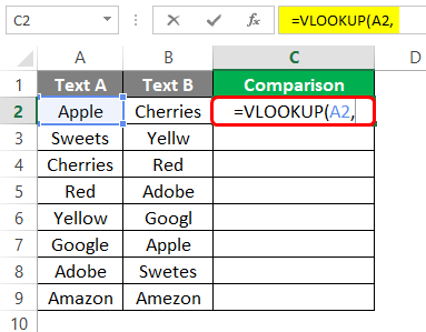 Vlookup in Excel 1-4