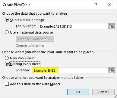 create pivot table - location create pivot table - location