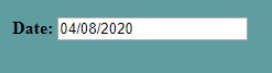 Calendar Pop up Example 1 Calendar Pop up Example 1