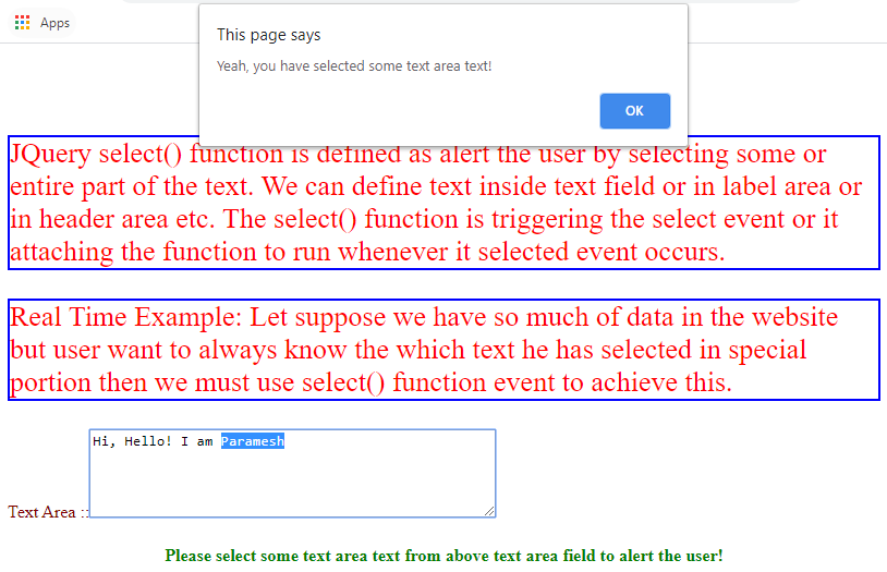 jQuery Select()-1.3 jQuery Select()-1.3