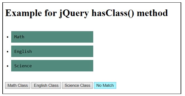 No Match button, no matching is found