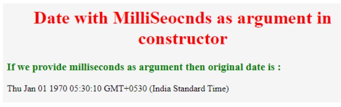 milliseconds as argument
