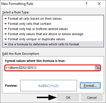 new formatting rule