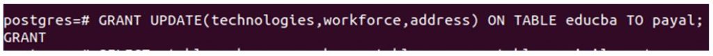 postgreSQL GRANT 8