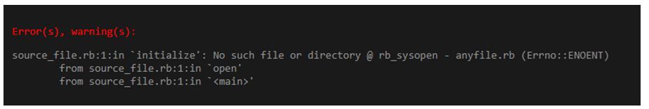 ruby exceptions 7 ruby exceptions 7