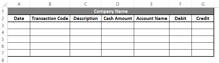 Accounting Templates in Excel 1-2