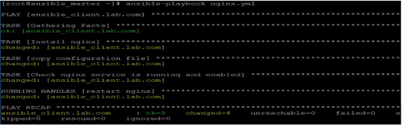 Ansible Playbooks output 1