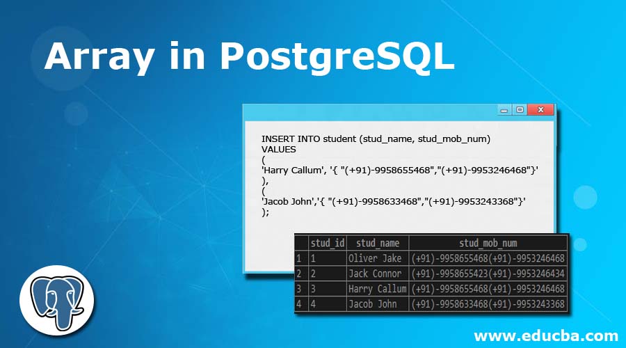 Array in PostgreSQL