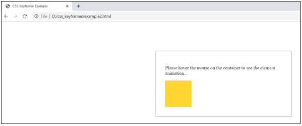 CSS @keyframes output 3