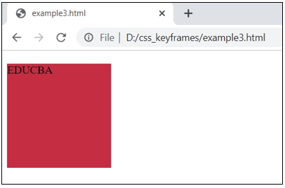 CSS @keyframes output 4