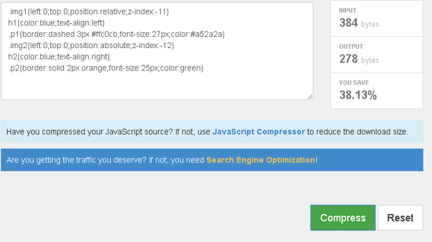 CSS Compressor - 1