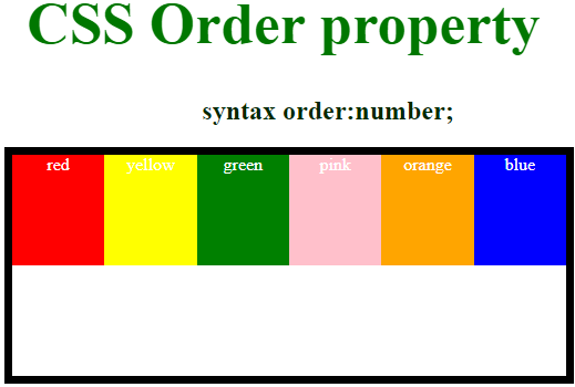 CSS Order - 3