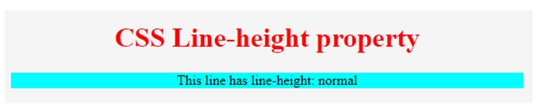 CSS line height 2
