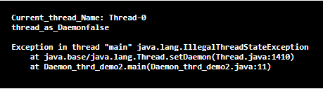 Daemon Thread in Java output 2