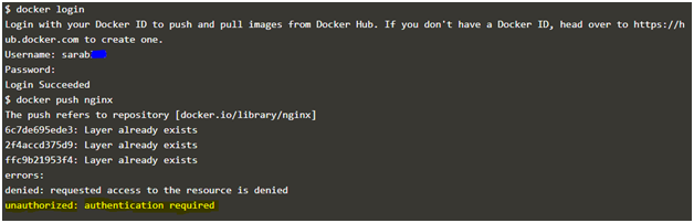 Docker Push Example 1
