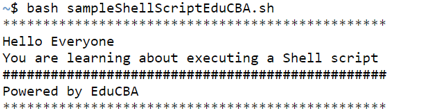 Execute Shell Script - 5