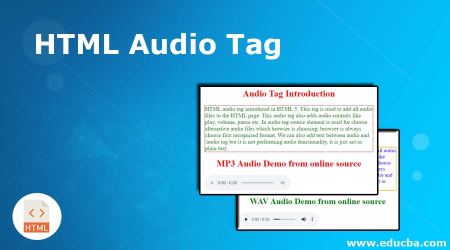 HTML Audio Tag