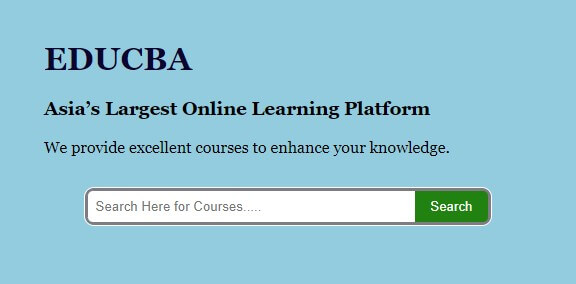 HTML Search Bar Example 3