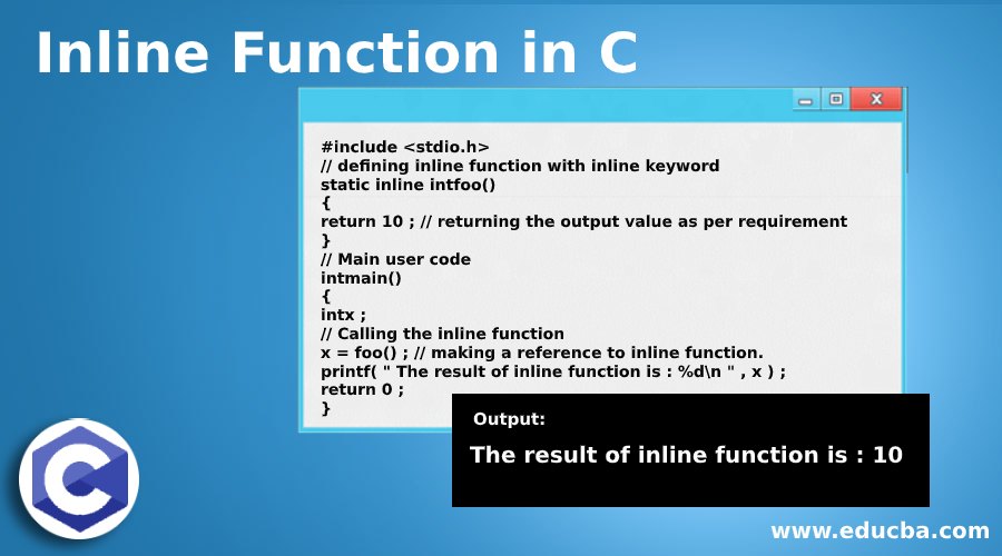 Inline Function in C