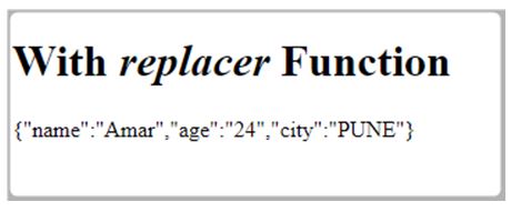 replacer function