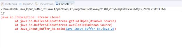 Java BufferedInputStream2