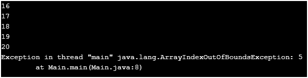 Java RuntimeException Example 1
