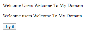 Welcome Page Example 3