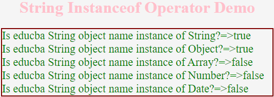 JavaScript instanceof - 2